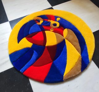 Alfombra y/o tapiz artesanal Guacamayo