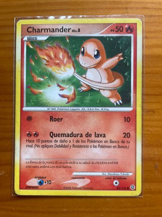 Carta Pokémon Charmander Niv. 8