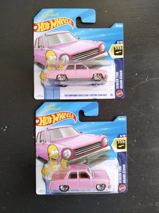 Hot Wheels Simpsons Family Car Rosa