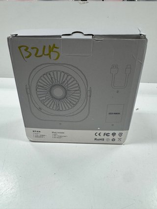 Ventilatore Ricaricabile Wireless Arancione