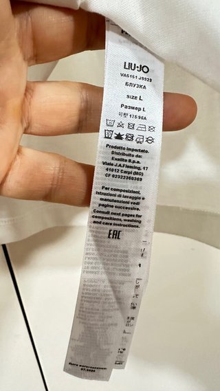 Camiseta Liu Jo Talla Única Blanca