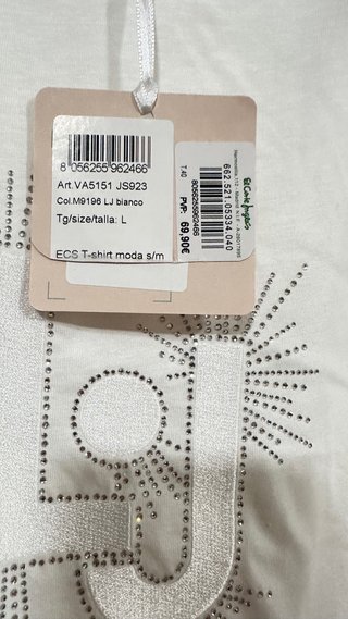Camiseta Liu Jo Talla Única Blanca
