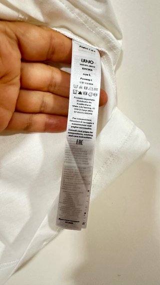 Camiseta Liu Jo Talla Única Blanca
