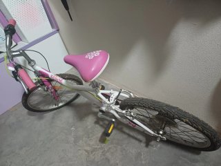 Bicicleta infantil niña rosa y blanca