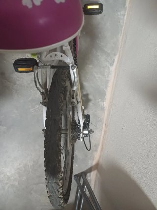 Bicicleta infantil niña rosa y blanca