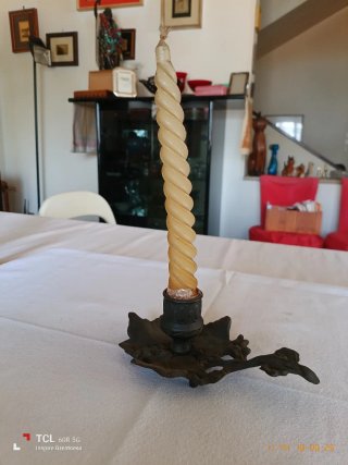 Candelabro vintage metallo