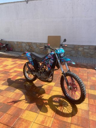 Moto Gilera Enduro/Motocross Azul/Rosa