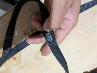 Cinta de escalada negra