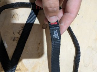 Cinta de escalada negra