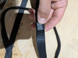 Cinta de escalada negra