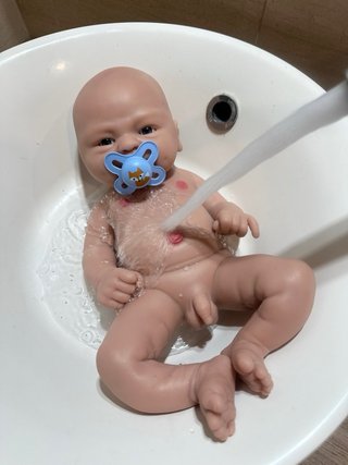Muñeco bebé silicona completo