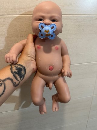 Muñeco bebé silicona completo