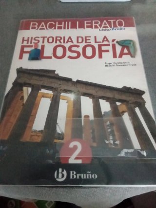 Historia de la filosofía, 2 Bachillerato