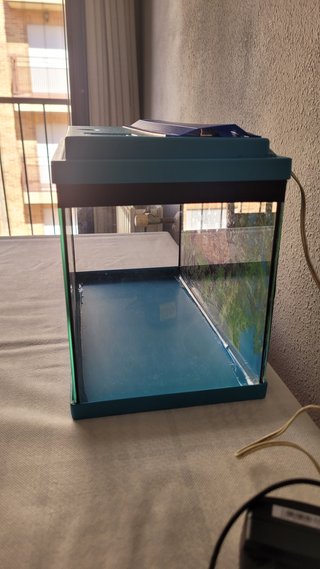 Pecera 12L con filtro y accesorios