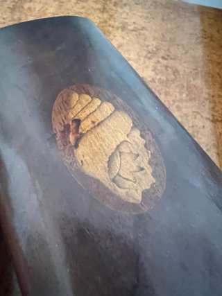 Caja joyero antigua de madera