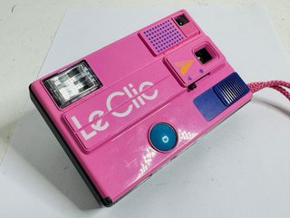 Cámara Le Clic Rosa Lomo Pop Design 1980