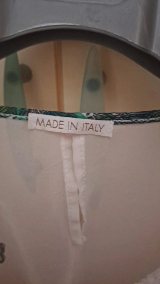 Camicetta trasparente floreale farfalle Made in It