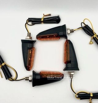 4x Intermitentes moto led homologados naranja