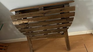 Mesa plegable de madera