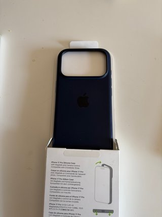 Funda iPhone 17 Pro Silicona Azul MagSafe