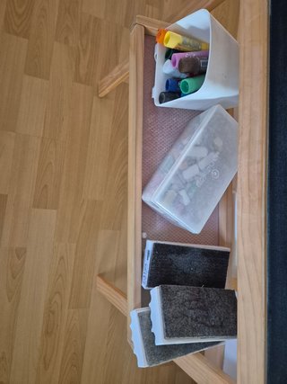 Pizarra Caballete IKEA Madera Blanca