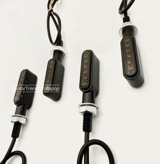 2x Intermitentes moto led homologados ahumado