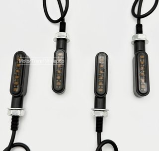 2x Intermitentes moto led homologados ahumado