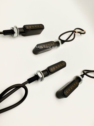 2x Intermitentes moto led homologados ahumado