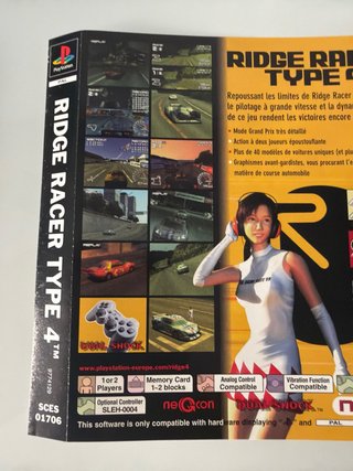 Ridge Racer Type 4 PS1 Portada y Contraportada