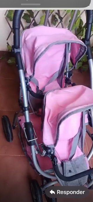 Carro mochila y sillita gemelar