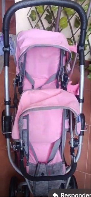 Carro mochila y sillita gemelar