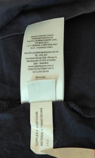 Polo Ralph Lauren Camiseta Azul Oscuro Talla L