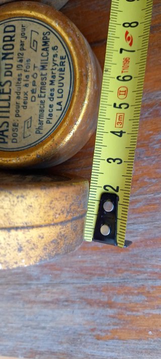 Lote 6 cajitas metálicas Pastillas del Nord