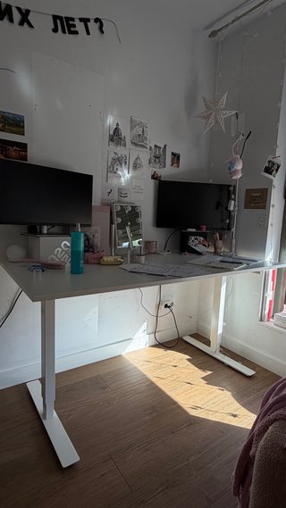 Escritorio elevable IKEA TROTTEN blanco