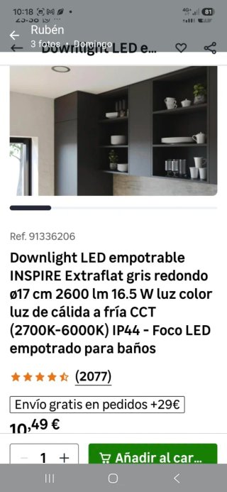 Downlight LED empotrable Inspire
