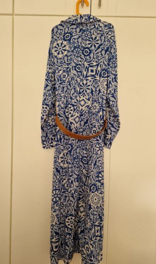 Vestido camisero midi Zara estampado
