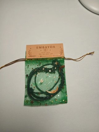 Pulsera de cuero trenzado negra