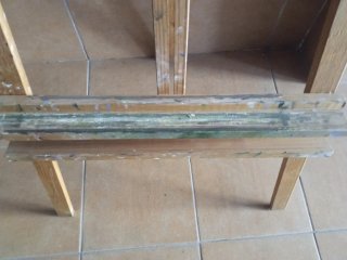 Caballete de madera para pintar