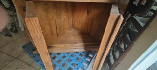 Armadio ad Angolo in Legno Rustico