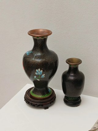 Vasi cinesi vintage cloisonné