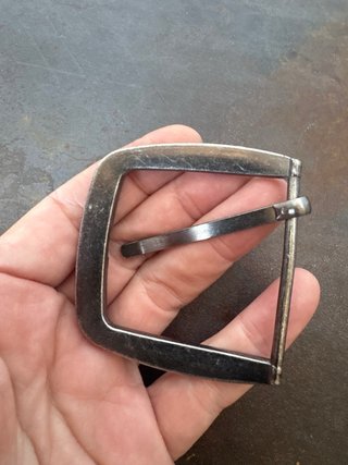 Fibbia metallo vintage anni 70