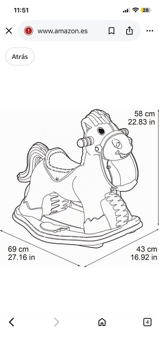 Caballo balancín y correpasillos