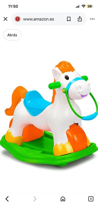 Caballo balancín y correpasillos