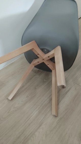 Silla Nórdica Gris,como nueva