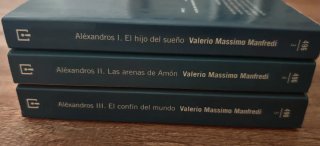 3 novelas Alejandro Magno.Valerio Massimo Manfredi