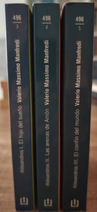 3 novelas Alejandro Magno.Valerio Massimo Manfredi