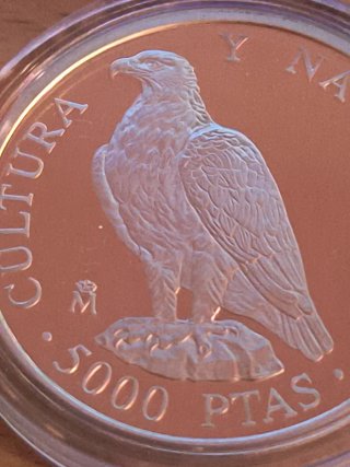 Cultura y naturaleza 1994 FNMT 5000 pesetas plata
