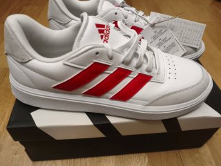 Adidas Courtblock Blancas Rojas Talla 43 1/3