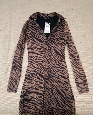 Vestido Stradivarius Animal Print XS