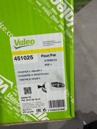 Faro delantero derecho C3